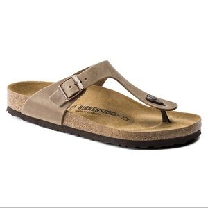 Birkenstock narrow Gizeh brown thong sandal